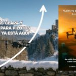 Portadas de la guía para pilotos de drones en versión tapa dura, blanda y Kindle