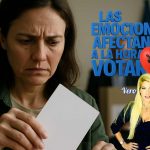 Cómo influyen las emociones al votar. urna electoral con personas mostrando emociones durante la votación