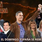 Mafia o Democracia protesta contra las políticas Sanchistas