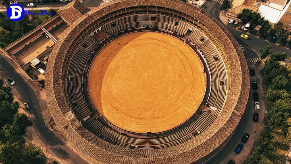 Aranjuez: Plaza de Toros a vista de Dron