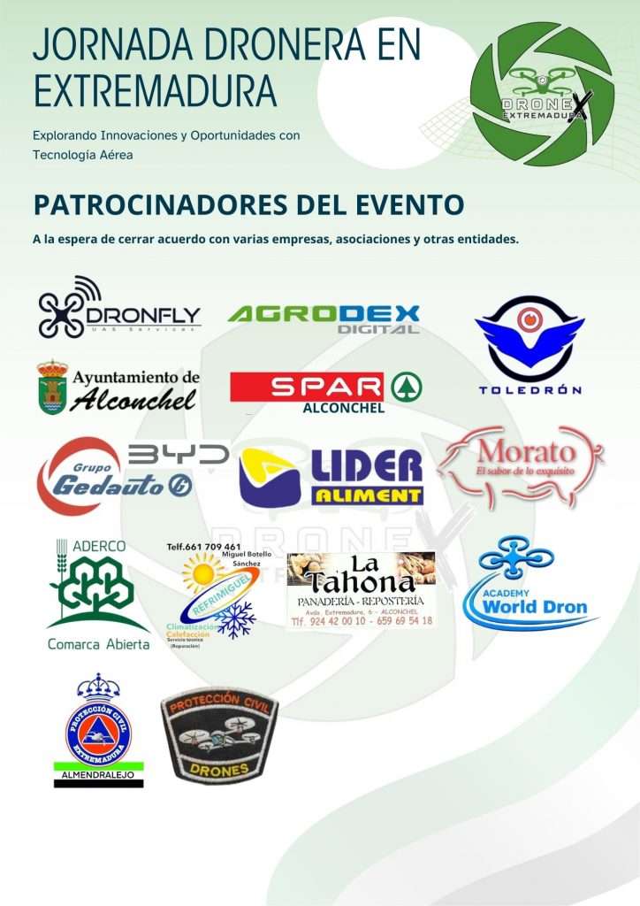 Jornada Dronera en Extremadura patrocinio