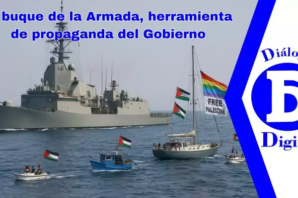 El buque de la Armada, herramienta de propaganda del Gobierno