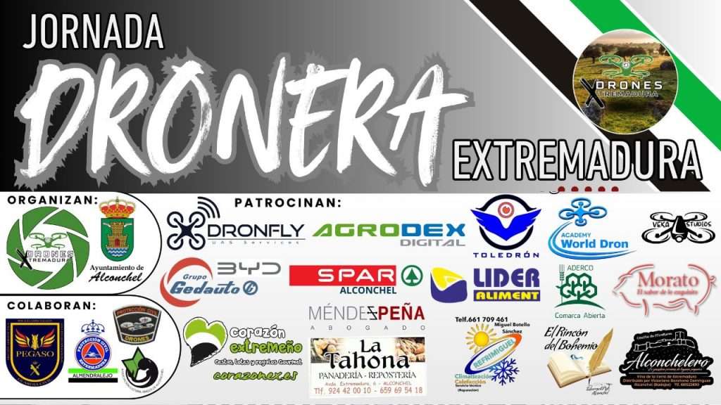 Jornada dronera Extremadura-patrocinadores