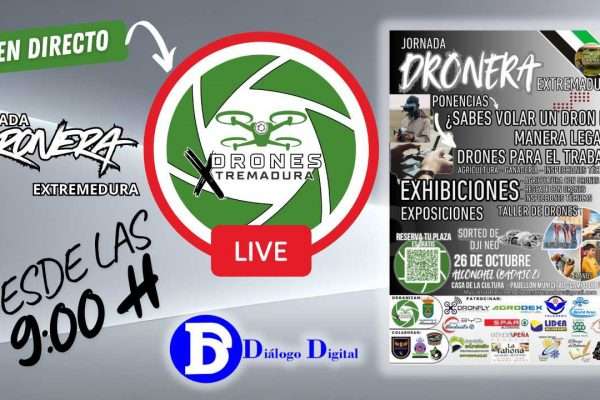 Jornada Dronera Extremadura 2025: directo, talleres y el futuro de los drones profesionales