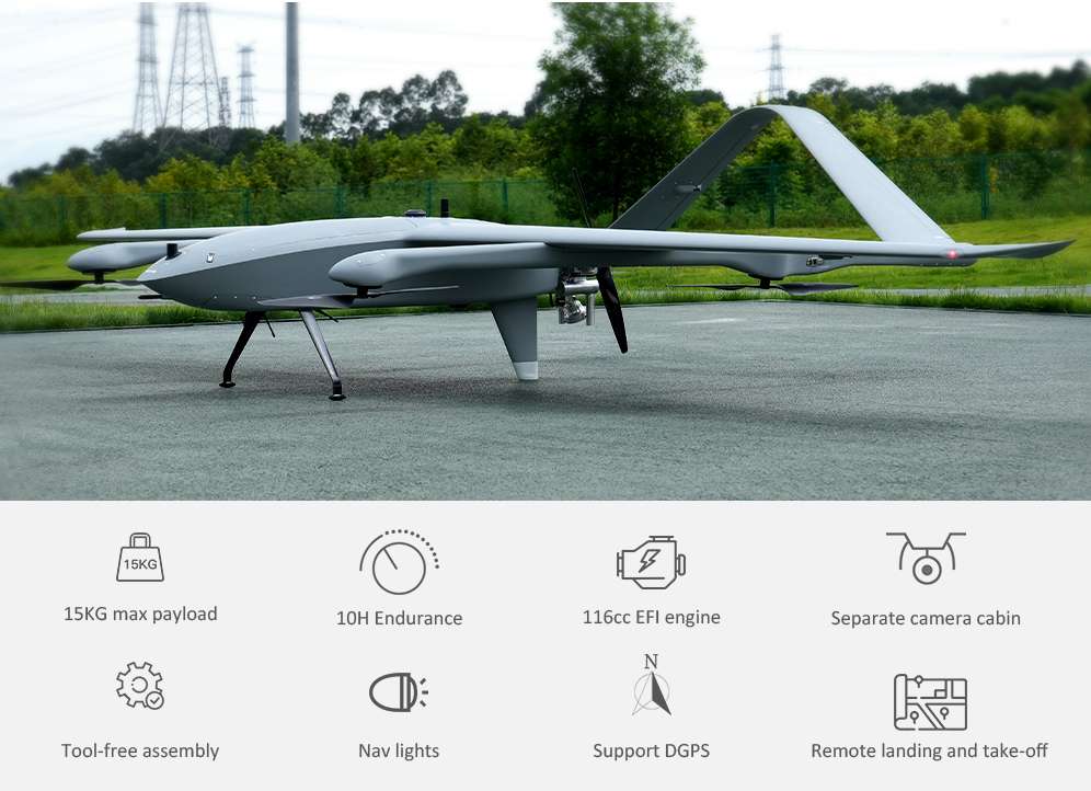 Sky Whale Max Hybrid VTOL: el dron híbrido que redefine los límites del vuelo profesional