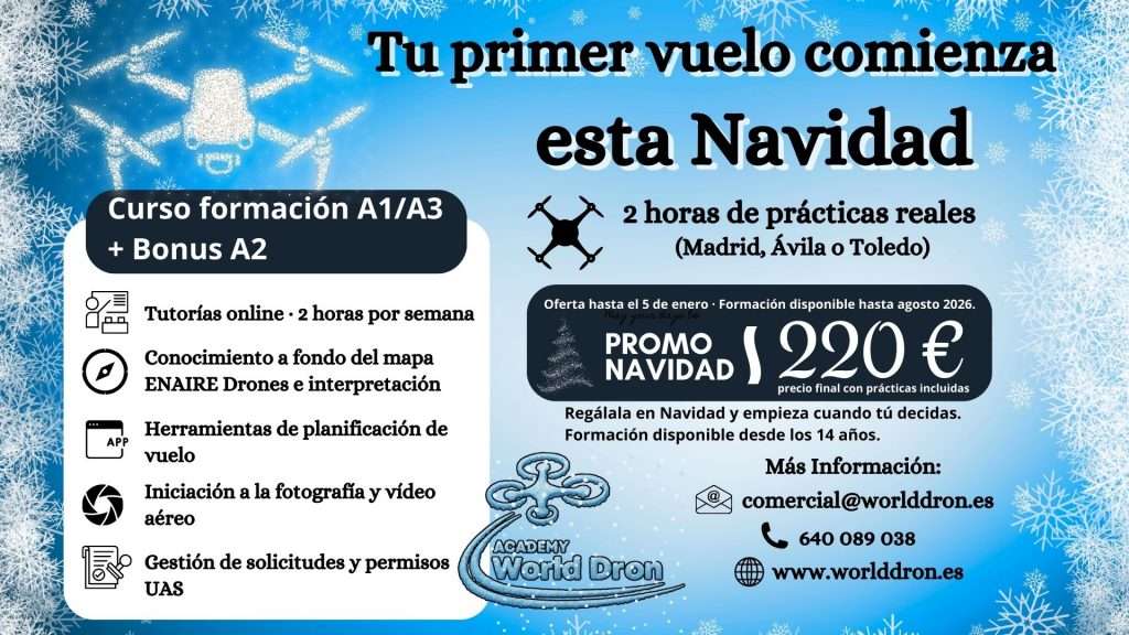 Curso formación A1A3 + Bonus A2 World Dron