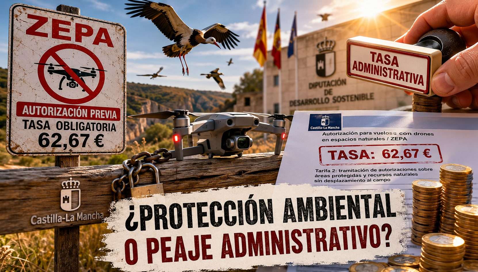 Drones ZEPA: las políticas de Page convierten el vuelo de drones en un nuevo peaje administrativo
