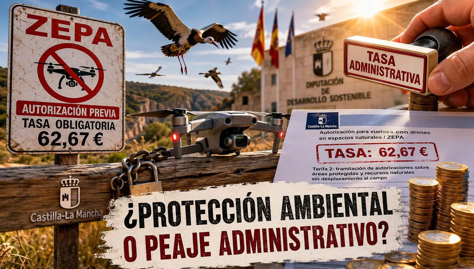 Drones ZEPA: las políticas de Page convierten el vuelo de drones en un nuevo peaje administrativo