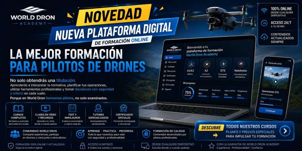 Plataforma de formación Pilotos de Drones